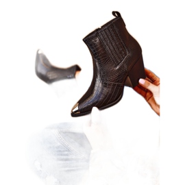 Damenstiefel mit Absatz Black Cowboys Atticus schwarz