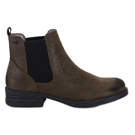 Sergio Leone Modische Chelsea-Boots grün