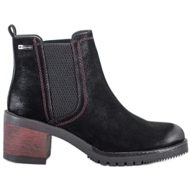 Sergio Leone Stylische Chelsea-Boots schwarz
