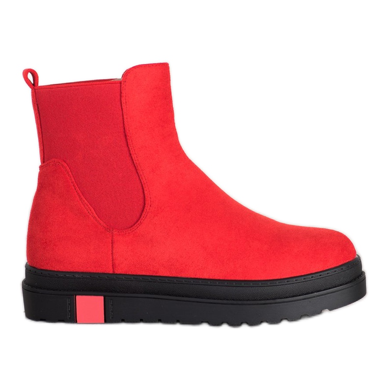 Seastar Stiefel auf der Plattform rot