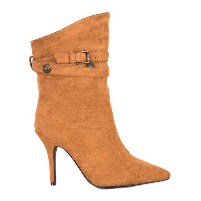 Seastar Stiefel auf einem hohen Absatz beige gelb