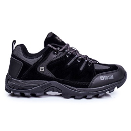 Herren Trekker Schuhe Big Star Outdoor Schwarz GG174282 grau