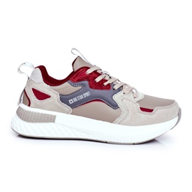 Herren Sportschuhe Big Star Grey-Claret GG174463