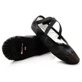 Meteor Ballettschuhe aus Baumwolle und Leder 54.000 schwarz