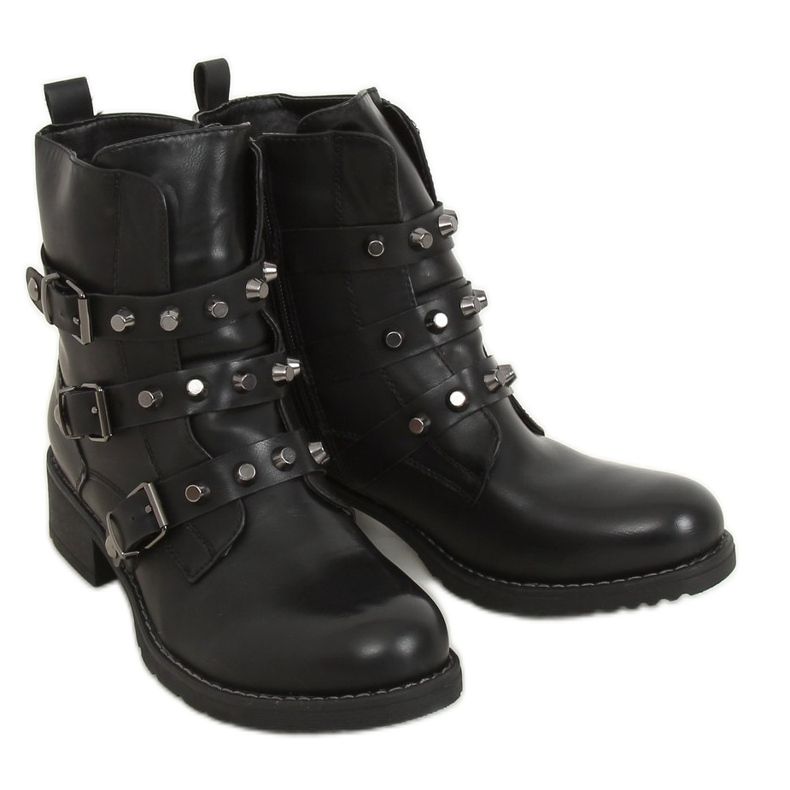 Schwarze Militärstiefel Z195 Schwarz