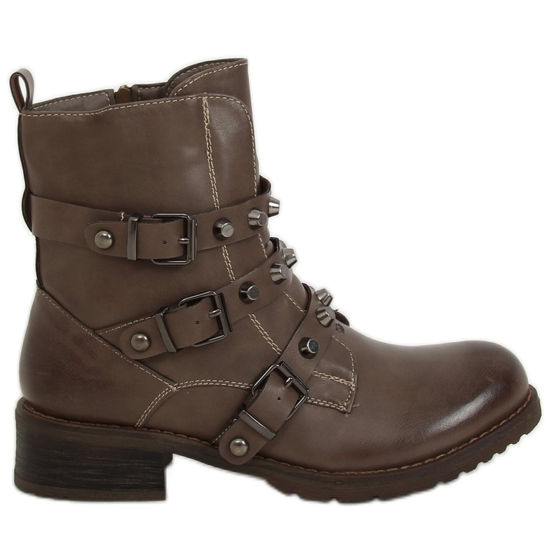 Militärstiefel dunkelbeige Z195 Khaki