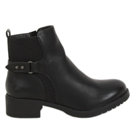 Schwarze Chelsea Boots für Damen schwarz MDM226 Black