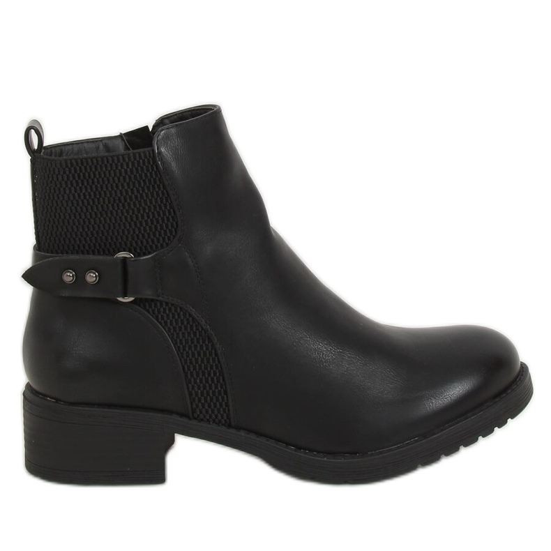 Schwarze Chelsea Boots für Damen schwarz MDM226 Black