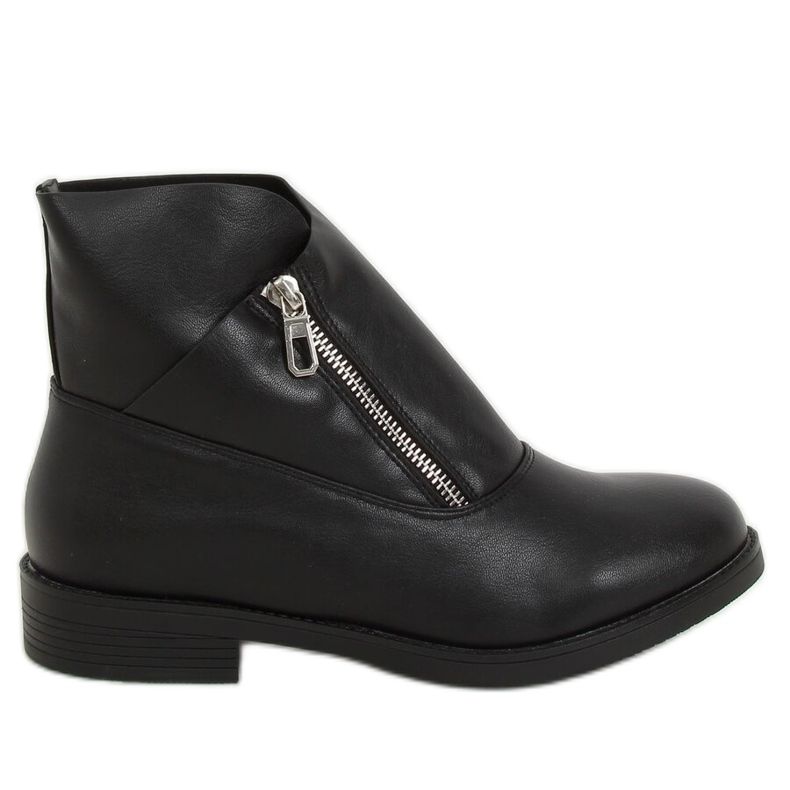Schwarze Damenstiefel 20195-1 Schwarz