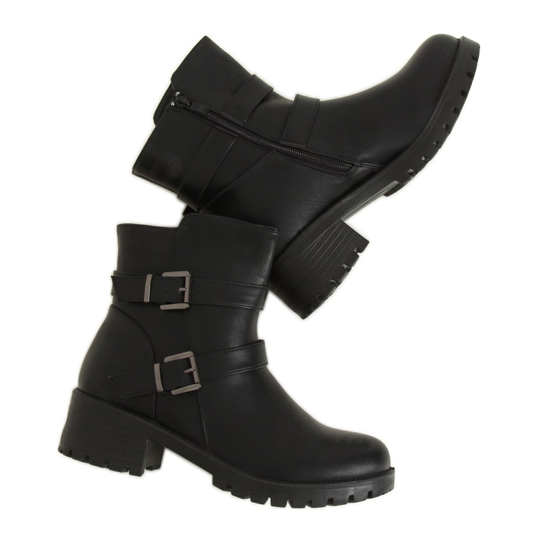 Schwarz Damen Stiefel ZX2802 Schwarz