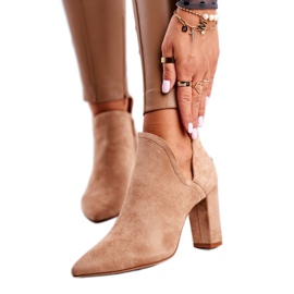 MSMG Khaki Voom Damenstiefel mit Absatz