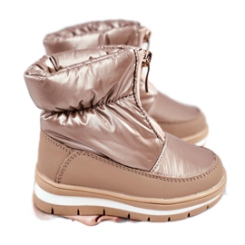 WEESTEP Warme Schneestiefel aus Wolle für Kinder Golden Bubbles