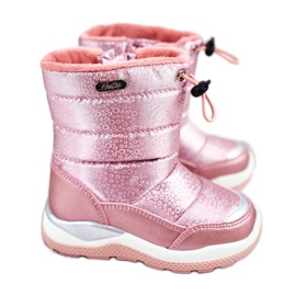 WEESTEP Kinder-Schneestiefel mit Wolle gewärmt Rosa Felini
