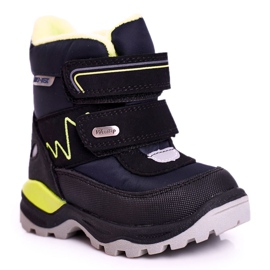 WEESTEP Kinder-Schneestiefel mit Wolle gewärmt Marineblau Booom