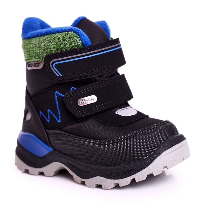 WEESTEP Warme Kinder-Schneestiefel aus Wolle Schwarz Booom