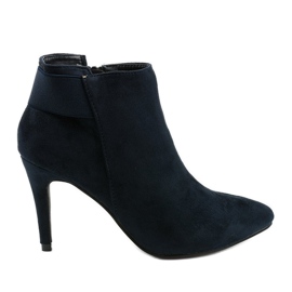 Marineblaue Stiefeletten mit Adresea-Gummi