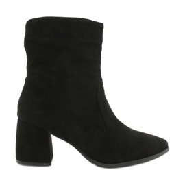 Daszyński Schwarze Wildlederstiefel MR2025-10