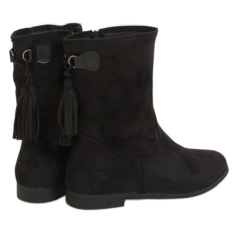 Schwarze Damenstiefel J19-97 Schwarz