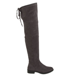 Overknee-Stiefel, grau MR-1 Grau