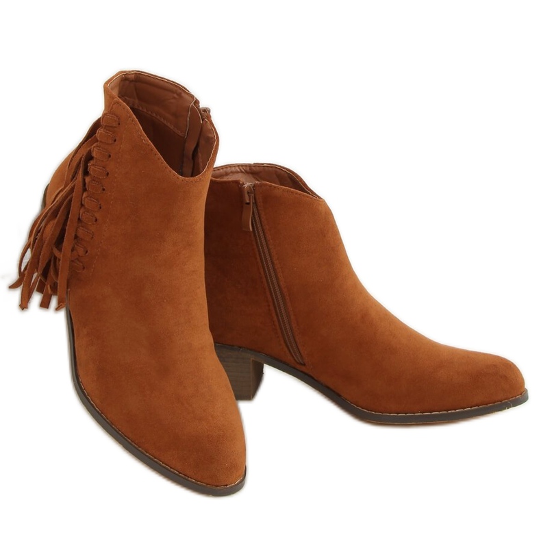 Stiefel mit Fransen camel 100-113B0-2 Camel braun mehrfarbig