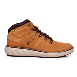 Herren Leder Trekker Stiefel Big Star Camel GG174491
