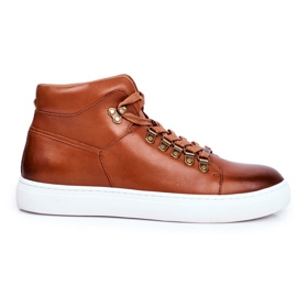 Herren Leder Sneakers GOE Braun GG1N3011