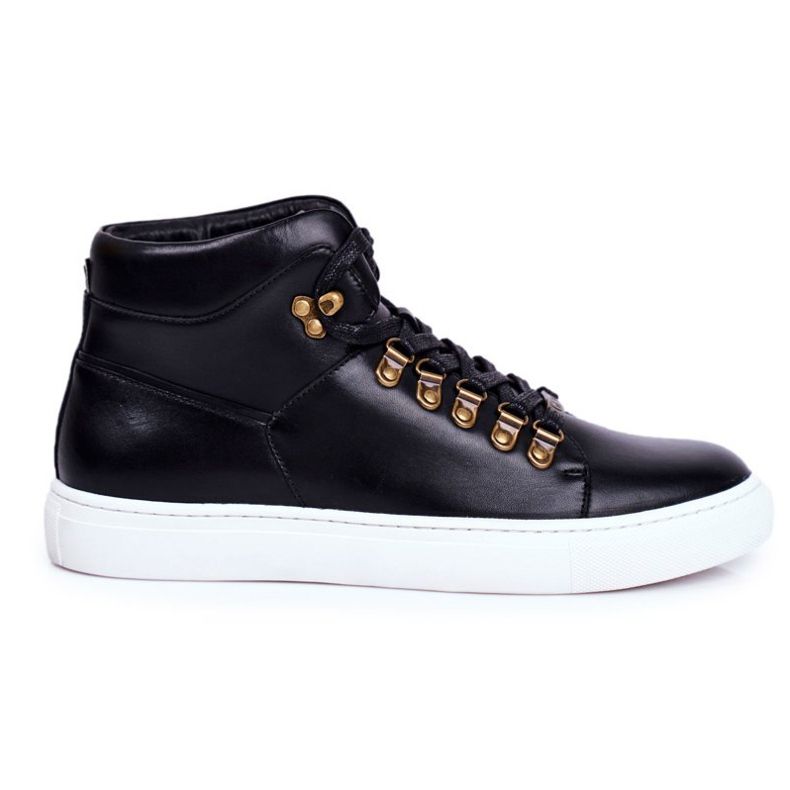 Herren Leder Sneakers GOE Schwarz GG1N3009