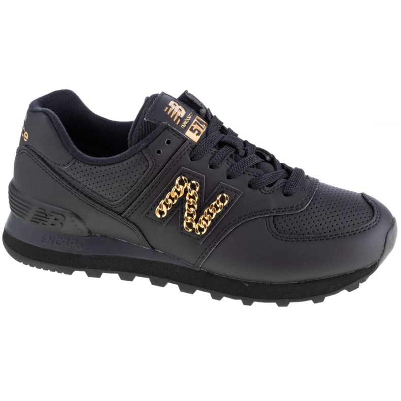 New Balance W WL574HNQ Schuhe schwarz golden