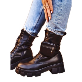 S.Barski Damenstiefel On The Platform Schwarz Warmes Verdem