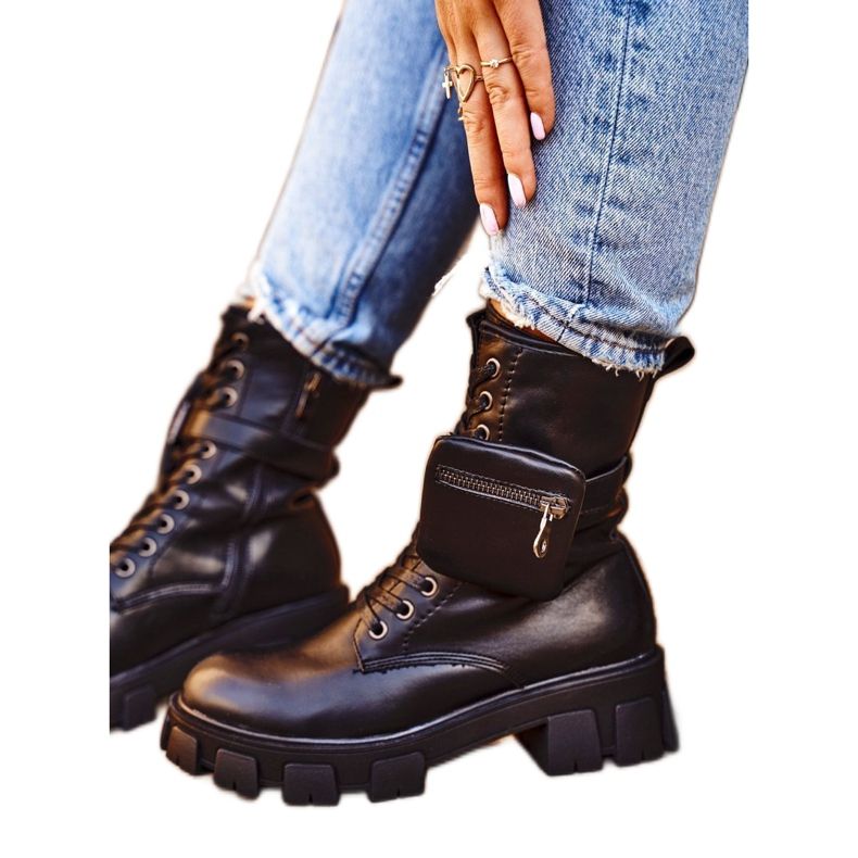 S.Barski Damenstiefel On The Platform Schwarz Warmes Verdem