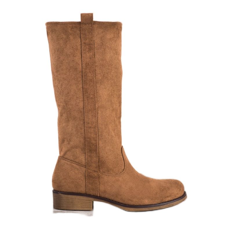 Seastar Stiefel aus Wildleder zum Hineinschlüpfen braun