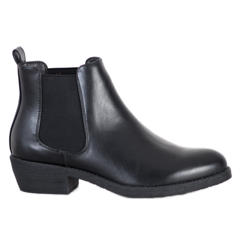 Sergio Leone Schwarze Slip-On-Stiefel