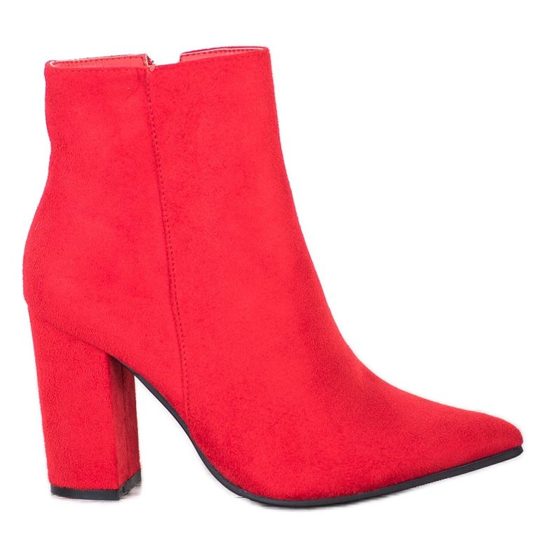 Seastar Wildlederstiefel in Spitz rot
