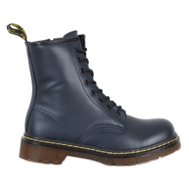 Leder Eichel mit Reißverschluss MCKEY marineblau