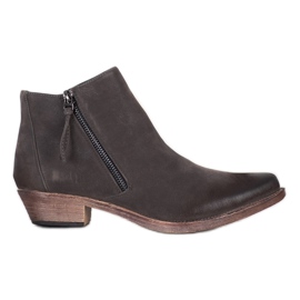 Kylie Cowboystiefel Mit Reißverschluss braun