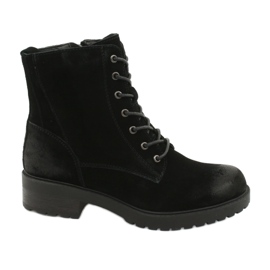 American Club Amerikanische schwarze Wildlederstiefel