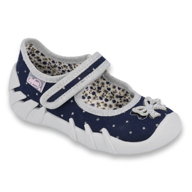 Befado Kinderschuhe 109P202 marineblau grau