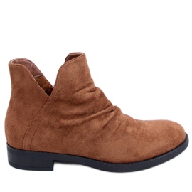 Stiefel mit Cut-Out Wildleder camel ST-21 Camel braun