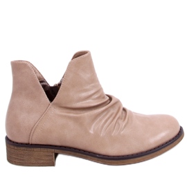 Stiefel mit ausgeschnittenem Gesicht beige ST-22P Beige