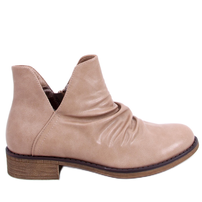 Stiefel mit ausgeschnittenem Gesicht beige ST-22P Beige