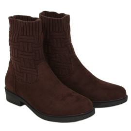 Stiefel mit Pulloveroberteil braun E2100 Brown