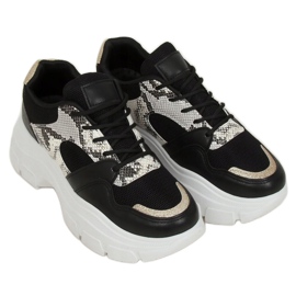 Schwarz BL195P Schwarze Damen Sportschuhe