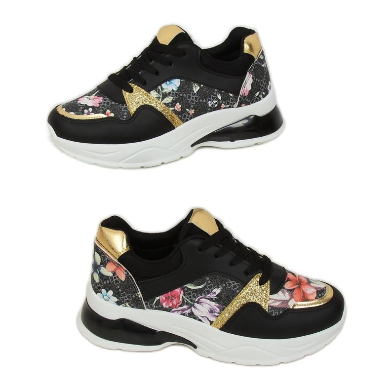 Schwarz NB332 Schwarze Sportschuhe mehrfarbig