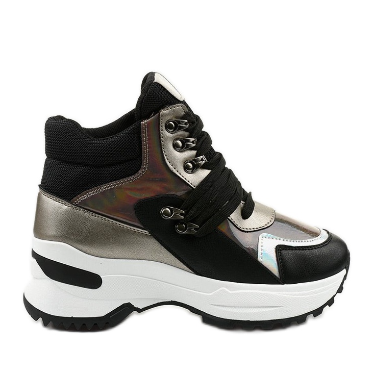 Schwarze Slip-On-Sneakers von Gianna mehrfarbig