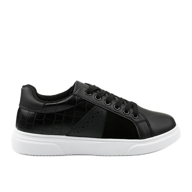 Schwarze stylische Damen Sneaker BK928