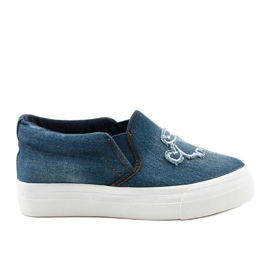 Cherilena Sneakers Jeans navy blau blau