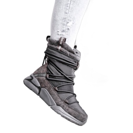 Damen Schneeschuhe Big Star Grey GG274629 grau