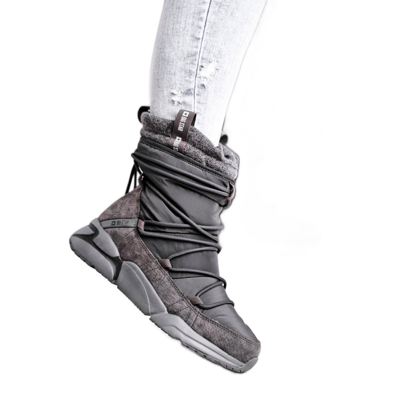 Damen Schneestiefel Big Star Grau GG274629
