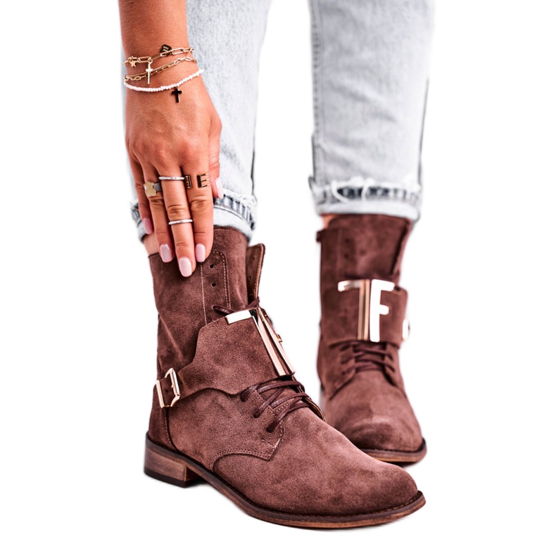 Damenstiefel Nicole Wildleder Braun 2591