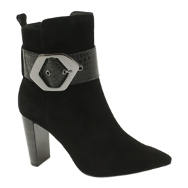 Caprice Black Boots mit einer Schnalle 25317-25 025 schwarz